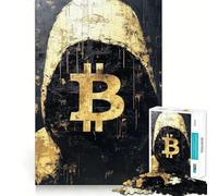 Puzzle Bitcoin Trader de 1 000 pièces, découpe précise, amusant à penser, ralentit le temps, est un superbe élément de décoration de Noël pour la maison (38 x 26 cm)