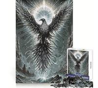 Puzzle Black Eagle 1000 pièces pour Adultes Bien-être cérébral, détente et Divertissement Coffret (38x52cm)