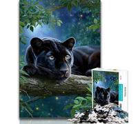 Puzzle Black Panther 1000 pièces pour Adolescents, Aide Le Cerveau à exercer des Jouets addictifs pour cultiver la Patience, Jeu de défi Unique (38x26cm)