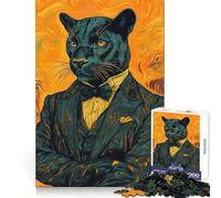 Puzzle Black Panther en Costume pour Adolescents, 1000 pièces, pour développer l'intelligence et la dextérité, pour Un Loisir paisible et sain, idéal pour l'hiver (38x26cm)