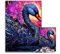 Puzzle Black Swan 1000 pièces pour Adultes. Puzzle Impossible pour Adultes pour Les fêtes et décoration d'intérieur. 26x38cm / 10,23x14,96 Pouces.