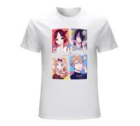 Puzzle Black Tshirt Kaguya Sama Love is War Miyuki Fujiwara Anime Homme T-Shirt Tees Pure Cotton Oversized Short Sleeve White M