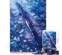 Puzzle Blade of The Blue Garden pour Adolescents, 1000 pièces, entraînement de la réflexion, Divertissement Calme, Assemblage Parfait, Cadeau créatif (50x75cm)