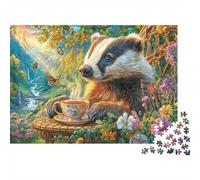 Puzzle Blaireau 1000 Pièces pour Adolescents Et Enfants - Difficile Puzzles Jeu De Patience en Famille 52x38cm/1000pcs