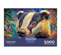 Puzzle Blaireau 1000 Pièces pour Adolescents Et Enfants - Difficile Puzzles Jeu De Patience en Famille 38x26cm/1000pcs