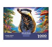 Puzzle Blaireau 1000 Pièces pour Adolescents Et Enfants - Difficile Puzzles Jeu De Patience en Famille 70x50cm/1000pcs