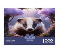 Puzzle Blaireau 1000 Pièces pour Adultes Et Enfants, Plaisir Partagé en Famille, Jeu Éducatif, Casse-tête Lianes, DéCoration, Cadeau Anniversaire 70x50cm/1000pcs