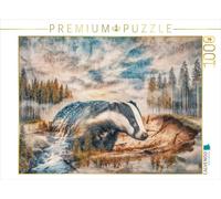 Puzzle · Blaireau | Un motif du calendrier "Animaux sauvages de la forêt · 1000 pièces · Format assemblé 64 × 48 cm · CALVENDO Puzzle