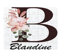 Puzzle Blandine | 30 Pièces 24 × 19 cm Carton Brillant 2 mm | Message à Reconstituer Annonce Surprise | Cadeau Anniversaire Noël