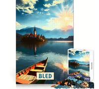Puzzle Bled 1000 pièces pour Adultes, activité cérébrale, détente et Divertissement, découpe précise, Cadeau de Noël idéal (38x26cm)