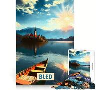 Puzzle Bled pour Adolescents 1000 pièces, réflexion stratégique, Stimulation Douce, Assemblage précis, (38x52cm)