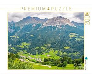 Puzzle · Blick ins Tal 2000 Teile Puzzle quer | Schweiz, Bündner Alpen · 2000 pièces · Format assemblé 90 × 67 cm · CALVENDO Puzzle