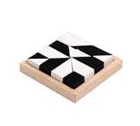 Puzzle Bloc de logique - Puzzle coloré en Plastique avec 16 pièces, Instructions incluses (français Non Garanti), Jeu de société éducatif précoce, boîte de Sensibilisation Cognitive pour, Acte