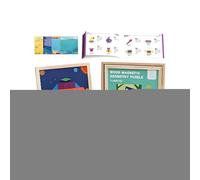 Puzzle Blocks - Wooden Magnetic Interactive STEM Educational Toy | Teasers, Tangram, Jigsaw for Youth, Teens, Children, Sister, Daughter, Son, Home, Travel, Schools, Learning Play