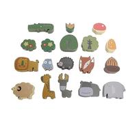 Puzzle Blocs d'animaux en Bois pour Améliorer la Coordination, Jouet éducatif pour Enfants et Parents, Jeu D'équilibre Empilable en Tilleul pour Le Plaisir en Famille