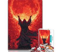 Puzzle Blood Moon Ninja 2000 pièces pour Adultes et Adolescents, Jouet éducatif et décompressant, Cadeau d'anniversaire, décoration Murale 70x100cm