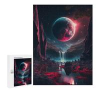 Puzzle Blood Moon Rising, 500 PCS, Activité Créative À La Maison, comme Activité Captivante pour Les Soirées Tranquilles