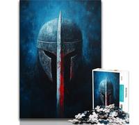 Puzzle Blood Red Knight 1000 pièces pour Adultes et Adolescents, Anti-Stress, défi Difficile, renforce l'amour Entre Couples 50x75cm