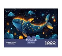 Puzzle Blue Whale Océan Classique Jouets Défi Cadeau Unique Animal Enfant 1000 Pièces Divertissement pour Adulte Filles Ou Garçons 70x50cm/1000pcs