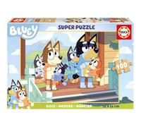 Puzzle - Bluey - 100 pièces - Pièces en bois - Dès 5/6 ans - 36x26cm - Educa