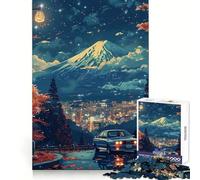 Puzzle BMW E avec Mont Fuji (Japon) pour Adultes, 1000 pièces, Exercice Mental, Passe-Temps agréable, (50x75cm)