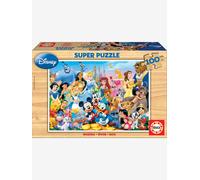 Puzzle bois 100 pièces Le monde merveilleux de Disney bleu TU