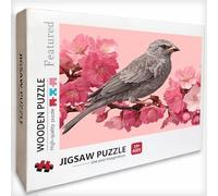 Puzzle Bois 1000 Pièces Oiseau, Fleur Puzzle Adultes avec Boîte 75x50cm, Activité Familiale, Jeu éducatif Défi énigme de Qualité Supérieure, pour Adultes Adolescent, Idee Cadeau Femme, 1-4735