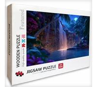 Puzzle Bois 1000 Pièces Vue Nocturne, Ciel éToilé Puzzle Adultes avec Boîte 75x50cm, Activité Familiale, Jeu éducatif Défi énigme de Qualité Supérieure, pour Adultes Adolescent, Idee Cadeau, 6-9092
