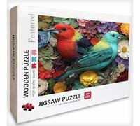 Puzzle Bois 2000 Pièces Oiseau, Fleur Puzzle Adultes avec Boîte 99x70cm, Activité Familiale, Jeu éducatif Défi énigme de Qualité Supérieure, pour Adultes Adolescent, Idee Cadeau Femme, Z-6292