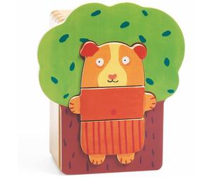 Puzzle bois +2y arbra doudou djeco