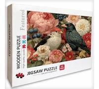 Puzzle Bois 3000 Pièces Oiseau, Fleur Puzzle Adultes avec Boîte 122x81cm, Activité Familiale, Jeu éducatif Défi énigme de Qualité Supérieure, pour Adultes Adolescent, Idee Cadeau Femme, 6-1135