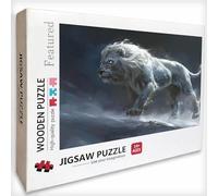 Puzzle Bois 4000 Pièces Lion, Animal Puzzle Adultes avec Boîte 141x87cm, Activité Familiale, Jeu éducatif Défi énigme de Qualité Supérieure, pour Adultes Adolescent, Idee Cadeau Femme, 6-3264