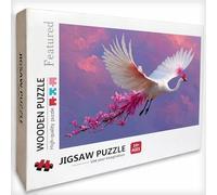 Puzzle Bois 5000 Pièces Oiseau, Fleur Puzzle Adultes avec Boîte 156x105cm, Activité Familiale, Jeu éducatif Défi énigme de Qualité Supérieure, pour Adultes Adolescent, Idee Cadeau Femme, 7-3722