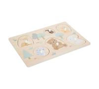 Puzzle Bois 6 Pièces Maman Bébé Multicolore TU