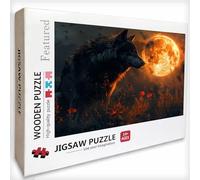 Puzzle Bois 6000 Pièces PlanèTe, Loup Puzzle Adultes avec Boîte 179x105cm, Activité Familiale, Jeu éducatif Défi énigme de Qualité Supérieure, pour Adultes Adolescent, Idee Cadeau Femme, Z-3782