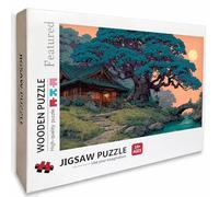 Puzzle Bois Architecture, Paysage Puzzle 5000 Pièces Adultes avec Boîte 156x105cm, Activités de Loisirs en Famille, Jeu éducatif Défi énigme de Qualité Supérieure, pour Adultes Adolescent, I-9511