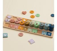 Puzzle Bois Avec Numéros Multicolore TU