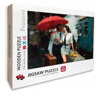 Puzzle Bois Baiser, Amour Puzzle 1000 Pièces Adultes avec Boîte 75x50cm, Activités de Loisirs en Famille, Jeu éducatif Défi énigme de Qualité Supérieure, pour Adultes Adolescent, Cadeau Homme, I-1385