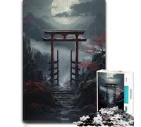 Puzzle Bois Complexe, Adultes, Japanese Torii Gate, 1000 pièces | Le montage en commençant par les bords - une méthode de montage claire pendant une soirée calme.