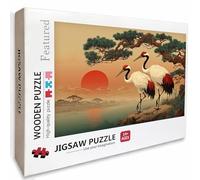 Puzzle Bois Coucher De Soleil, Animal Puzzle 4000 Pièces Adultes avec Boîte 141x87cm, Activités de Loisirs en Famille, Jeu éducatif Défi énigme de Qualité Supérieure, pour Adultes Adolescent, N-1667
