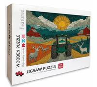 Puzzle Bois Coucher De Soleil, Voir Puzzle 1000 Pièces Adultes avec Boîte 75x50cm, Activités de Loisirs en Famille, Jeu éducatif Défi énigme de Qualité Supérieure, pour Adultes Adolescent, 0-7120