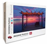 Puzzle Bois Coucher De Soleil, Voir Puzzle 1000 Pièces Adultes avec Boîte 75x50cm, Activités de Loisirs en Famille, Jeu éducatif Défi énigme de Qualité Supérieure, pour Adultes Adolescent, V-2104