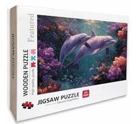 Puzzle Bois Dauphin, OcéAn Puzzle 5000 Pièces Adultes avec Boîte 156x105cm, Activités de Loisirs en Famille, Jeu éducatif Défi énigme de Qualité Supérieure, pour Adultes Adolescent, Cadeau, B-9981