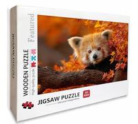 Puzzle Bois Feuilles, Ours Puzzle 5000 Pièces Adultes avec Boîte 156x105cm, Activités de Loisirs en Famille, Jeu éducatif Défi énigme de Qualité Supérieure, pour Adultes Adolescent, Cadeau, 0-4664