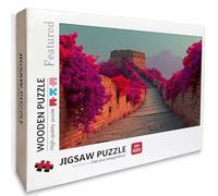Puzzle Bois Fleur, Grande Muraille Puzzle 6000 pièces Adultes avec Boîte 179x105cm, Activités de Loisirs en Famille, Jeu éducatif Défi énigme de Qualité Supérieure, Cadeaux d'été, D-4022