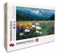 Puzzle Bois Fleur, Montagne EnneigéE Puzzle 2000 Pièces Adultes avec Boîte 99x70cm, Activités de Loisirs en Famille, Jeu éducatif Défi énigme de Qualité Supérieure, pour Adultes Adolescent, U-9160