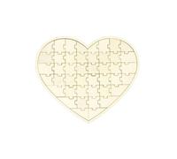 PUZZLE BOIS FORME COEUR LIVRE D'OR