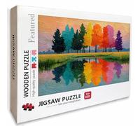 Puzzle Bois Graffiti, Arbre Puzzle 1000 Pièces Adultes Avec Boîte 75x50cm, Activités de Loisirs en Famille, Jeu éducatif Défi énigme de Qualité Supérieure, pour Adultes Adolescent, Cadeau Homme 8-4990