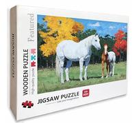 Puzzle Bois Graffiti, Cheval Puzzle 5000 Pièces Adultes avec Boîte 156x105cm, Activités de Loisirs en Famille, Jeu éducatif Défi énigme de Qualité Supérieure, pour Adultes Adolescent, Cadeau, 8-1554