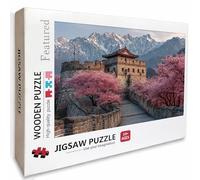 Puzzle Bois Grande Muraille, Montagne EnneigéE Puzzle 2000 pièces Adultes avec Boîte 99x70cm, Activités de Loisirs en Famille, Jeu éducatif Défi énigme de Qualité Supérieure, Cadeaux d'été, 3-5256